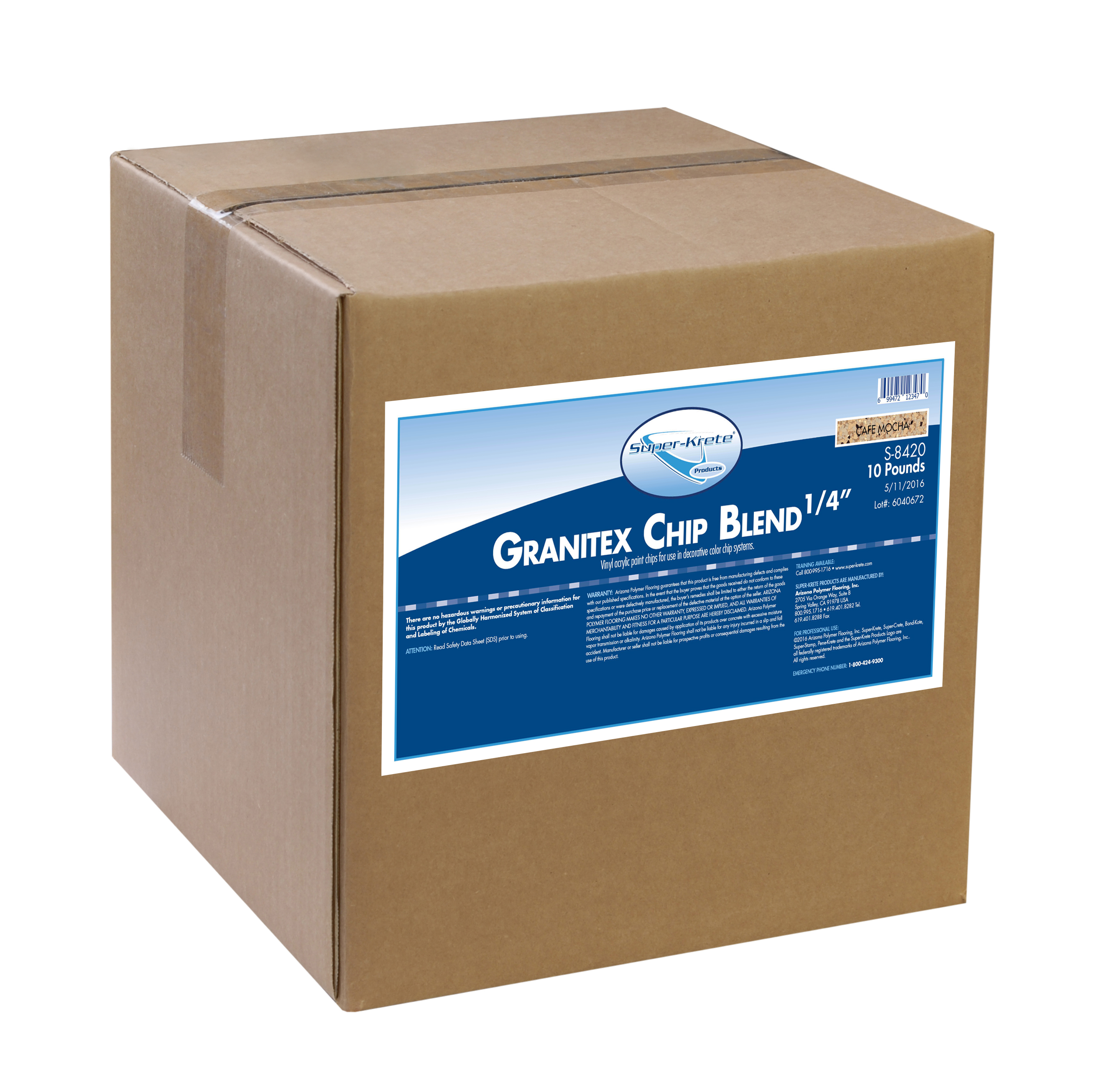 S-8420 GRANITEX COLOR CHIP BLENDS & SOLID COLORS
